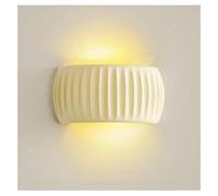 Applique Da Parete In Stile Crema, Lampada Da Parete Creativa Sul Comodino Della Camera Da Letto, Luci Da Parete A Led Con Zucca In Resina, Lampade Decora(Color:Luce calda monocromatica bianco sporco)