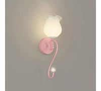 Applique da parete in stile minimalista moderno E27, illuminazione da parete a forma di fiore, applique da parete Compatible with la decorazione del soggiorno,Plafoniera Lampadario Da Soffitto