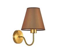 Applique da Parete in Tessuto Industriale Vintage con Paralume in Tessuto a Imbuto, Lampada da Parete per Soggiorno, Camera da Letto, Comodino, Lettura, Camino, Fattoria, Ristorante