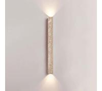 Applique da parete in travertino, moderna lampada da parete a LED con luce su e giù, lunga barra lineare in pietra naturale, apparecchio di illuminazione minimalista per soggiorno, camera da letto, co