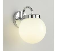 Applique da Parete in Vetro Bianco Latte, Lampada da Parete Moderna da Comodino con Attacco E27, Applique in Vetro da 7,87" per Camera da Letto, Soggiorno, corridoio, Illuminazione per la casa, 1