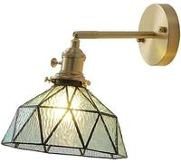 Applique da Parete in Vetro colorato, Braccio Regolabile per Interni, apparecchi di Illuminazione Vintage, Lampada da Parete Moderna nordica, Lampada da Parete Industriale retrò da Fattoria per c
