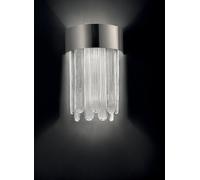 Applique da parete in vetro design moderno nichel MS-281