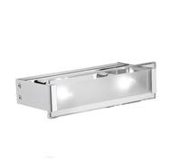 Applique Da parete In Vetro e Metallo cromato 2 luci TEK IDEAL LUX Moderna