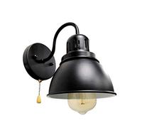 Applique da Parete Industriale, Loft Vintage stile Lampada da parete con Interruttore E27 Edison Metallo Applique per Soffitta Camera da letto Salotto Corridoio Scale Caffè Bar