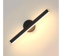 Applique da Parete Interno, 12 W Moderno Lampada da Parete LED 3000 K, Lampada a Muro Ruotabile 360° per Soggiorno Camera da Letto Corridoio Scale