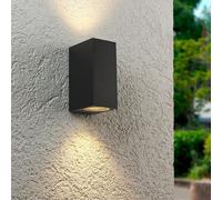 APPLIQUE DA PARETE INTERNO ESTERNO IP65 PORTA FARETTO GU10 ES55N NERO [EEK: A+++]