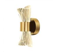 Applique Da Parete Interno LED 10W Dimmerabile 3 Temperature Di Colore Acrilico Lampada Da Parete Decorazione Lampada A Muro Per Camera Da Letto Soggiorno Corridoio Scale, Faretto A Parete, Oro