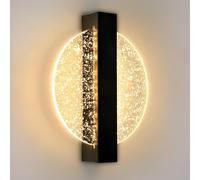 Applique da Parete Interno LED Nero 12W 1500LM Design Creativo Rotondato Lampada