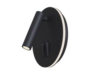 Applique Da Parete Interno Moderno Ios 176 Alluminio Nero Luce Led Integrato 10W [EEK: A++]