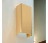 Applique Da Parete Interno Su Giù 2x GU10 Alluminio Oro H: 23 Cm B: 11 Cm