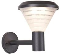Applique da Parete IP54 Impermeabile Applique da Parete Lanterna Lampada da Parete Esterna Rotonda a 3 Colori Lampada Solare