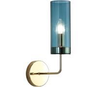 Applique da Parete - Lampada cilindrica in Vetro e Ferro battuto per Camera da Letto, Balcone, corridoio dell'hotel - Elegante Illuminazione da Parete di Sfondo