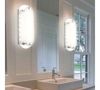 Applique da Parete Lampada da Soggiorno Cucina Vetro 1 Fiamma LED 2er Set