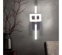 Applique da Parete Lampada Luci Soggiorno Cromo 1 Fiamma Regolabile LED L 25 CM