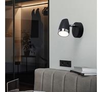 Applique da Parete Lampada Spot Orientabile Retrò Lettura Antracite LED B 8cm [EEK: Non valutato]