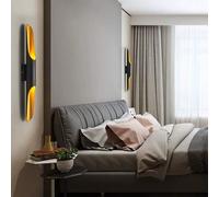 APPLIQUE DA PARETE LAMPADA STILE MODERNO 2 ATTACCO PER LAMPADINA G9 NERO