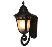 Applique da parete? Lampada stile Simplicity, lanterna da esterno Victoria, lampada da terra impermeabile IP65 vintage antica, applique da esterno con piedistallo E27 per portico, balcone, corridoio,