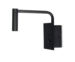Applique da Parete LED 3W Lampada Design Muro Luce Calda Nero V-TAC VT-2943