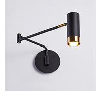 Applique da Parete LED 5W 3000K Bianco Caldo Braccio Girevole Regolabile Lampada da Parete Decorativa Moderna in Alluminio per Interni, per Soggiorno Camera da Letto Sala da Pranzo corridoio scal