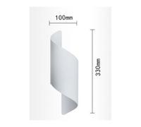 Applique da parete led G9 doppia luce lampada a muro nero bianco design moderno