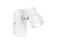 Applique da parete LED GU10 Rock bianco 5W 460 lumen 1 spot