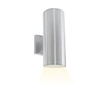 APPLIQUE DA PARETE LED LAMPADA ESTERNO DESIGN MODERNO ALLUMINIO ARGENTO SILVER [EEK: A]