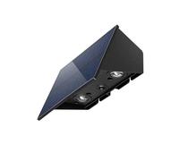 Applique da parete led pannello solare luce IP65 giardino terrazza Viale sentie