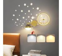 Applique da Parete LED per Bambini lampade da comodino Dimmerabile per camera dei bambini creativa Astronauta Spaziale Moderna Lampada a Muro Interni per Vivaio Stanza Bambin camera da letto comodino
