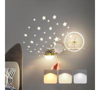 Applique da Parete LED per Bambini Moderna Dimmerabile lampade da comodino Astronauta Spaziale Luce a Muro Interni per Vivaio Stanza Bambin Cameretta camera da letto comodino Soggiorno illuminazione