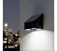 Applique da Parete LED Solare Alluminio Per Esterni con Sensore di Movimento