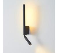 Applique da Parete lineare a LED da 16,5" - Luce Regolabile su/Giù per Camera da Letto, Soggiorno, corridoio - Lampada da Parete Moderna in Alluminio, 5W+3W, Disponibile nei Colori Neutro/Nero/ca