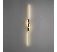 Applique da Parete lineare a LED Moderna, Semplice Lampada da Parete Lunga da 23"/31" in Alluminio, Lampada da Parete cablata, Luce Calda 3000K, Lampada da Parete per Interni, per Camera da Letto
