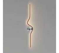 Applique da Parete lineare a LED Moderna, Semplice Lampada da Parete Lunga per Interni a Forma di Serpente, 23"/31", Lampada da Parete in Metallo, Regolabile 3000K/4000K/6000K, Applique da Parete