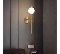 Applique da parete lineari lunghe in marmo con decorazione in rame, lampada da parete moderna contemporanea con LED dimmerabile color oro, grande apparecchio di illuminazione in vetro alabastro b