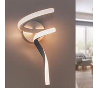 Applique da parete, Luce Led 10W, LED CCT 3 STEP, Regolazione della luce da 3000K a 6500K, Forma Spirale, Ideale per Camera Letto, Salone, Corridoio, Cameretta, Ufficio, Studio, Albergo, Hotel