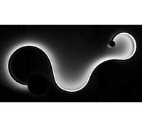 Applique da parete luce led 20w plafoniera bianco design moderno per camera [EEK: A++]