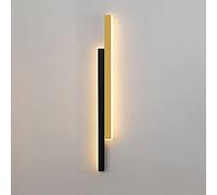 Applique da Parete Lunga per Interni, Applique da Parete con Striscia di Metallo in Ferro e Paralume in Acrilico Bianco, Moderne lampade da Parete a LED da 27 W, Semplice Lampada d'atmosfera Line