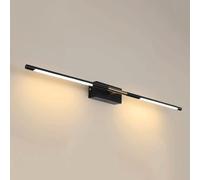 Applique da Parete Minimalista a Striscia Lunga per Mobiletto Bagno, Specchio, Mobiletto, Specchio, Illuminazia Led Moderna, Compatibile con Illuminazia Specchio, Lusso/Buio/100 cm