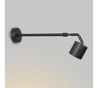 Applique da Parete Minimalista Moderna, Lampada da Parete Industriale A Braccio Lungo, Illuminazione Spot per Interni con Funzioni Telescopiche E Rotanti, Applique A LED da 10 W per, Black, 3000K