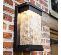 Applique da parete moderna 16W Led Applique da parete esterna impermeabile LED Applique da parete in vetro quadrato in metallo alluminio Luci da paratia,Plafoniera Lampadario Da Soffitto