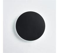Applique Da Parete Moderna A Disco Circolare, Lampada Da Parete A LED Rotonda Nordica Dimmerabile A 3 Colori For Soggiorno, Corridoio, Veranda, Camera Da Letto(Black)