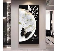 Applique da Parete Moderna a Farfalla LED, Scultura Decorativa da Parete 3D | Lampada da parete in acrilico per corridoio(Type A,70x140cm/27.5x55.1in)