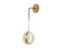 Applique da parete moderna a LED ad anello - Applique da parete for interni in stile nordico da 20 W con luce 3000 K/6000 K for camera da letto, soggiorno, ristorante, hotel