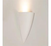 Applique da Parete Moderna a LED, in Gesso Bianco, Design a metà Lato, Applique da Parete contemporanea, Lampada da Parete per Interni, Lampada da Parete per Soggiorno, Camera da l