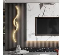 Applique da Parete Moderna a LED, Lampada a Striscia Lunga dimmerabile con Telecomando, lampade da Parete per Interni per Camera da Letto, Comodino, Bagno, corridoio, Soggiorno, Stile Nordico