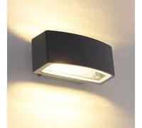 APPLIQUE Da Parete moderna alluminio NERO interno esterno Andromeda Ideal Lux