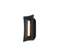 Applique da Parete Moderna con Cornice Curva, Luce Bianca Calda da 5W per Esterni, con Fessura Verticale in Alluminio e Diffusore in Policarbonato Morbido,Da da Esterno Impermeabile con Illuminazivers
