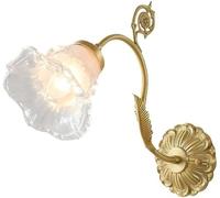 Applique da Parete Moderna di metà secolo Lampada da Parete Antica in Oro Nordico Lampada da Parete Vintage in Vetro con Fiore e Base in Ottone Applique da,