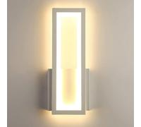 Applique da parete moderna in ferro dimmerabile a tre colori Lampada comodino 17 W rettangolare Lanterna for interni,Plafoniera